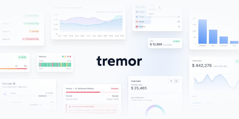 GitHub - tremorlabs/tremor: Copy & Paste React components to build modern web applications.