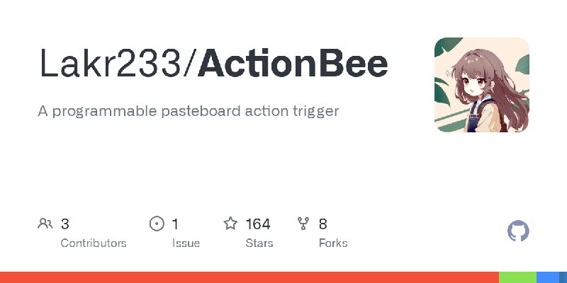 GitHub - Lakr233/ActionBee: A programmable pasteboard action trigger