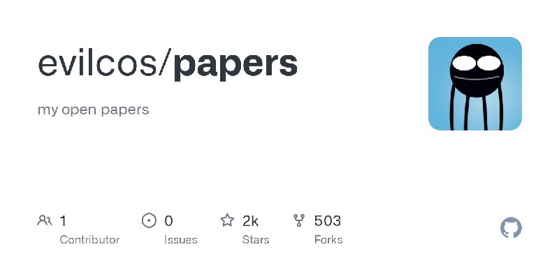 GitHub - evilcos/papers: my open papers