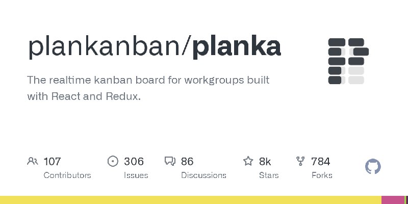 GitHub - plankanban/planka: The realtime kanban board for workgroups built with React and Redux.