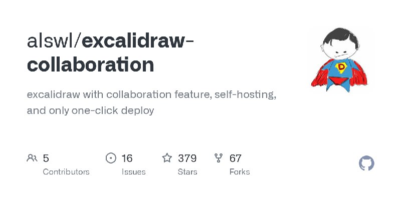 GitHub - alswl/excalidraw-collaboration: excalidraw with collaboration feature, self-hosting, and only one-click deploy