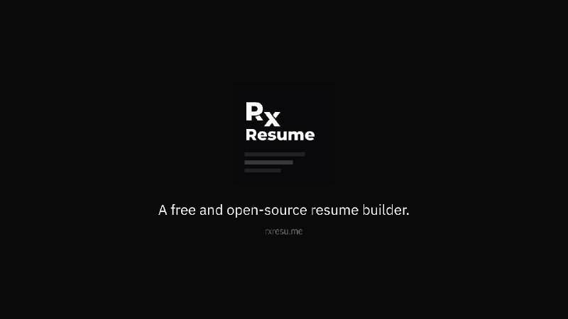 GitHub - AmruthPillai/Reactive-Resume: A one-of-a-kind resume builder that keeps your privacy in mind. Completely secure, customizable…