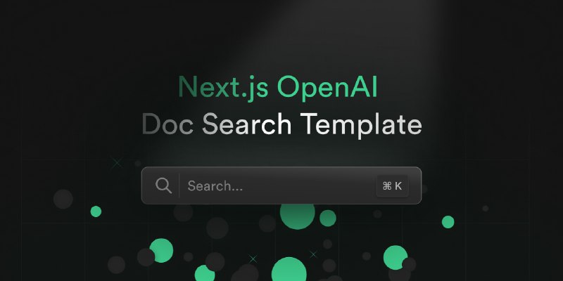 GitHub - supabase-community/nextjs-openai-doc-search: Template for building your own custom ChatGPT style doc search powered by…