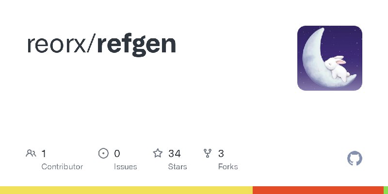 GitHub - reorx/refgen