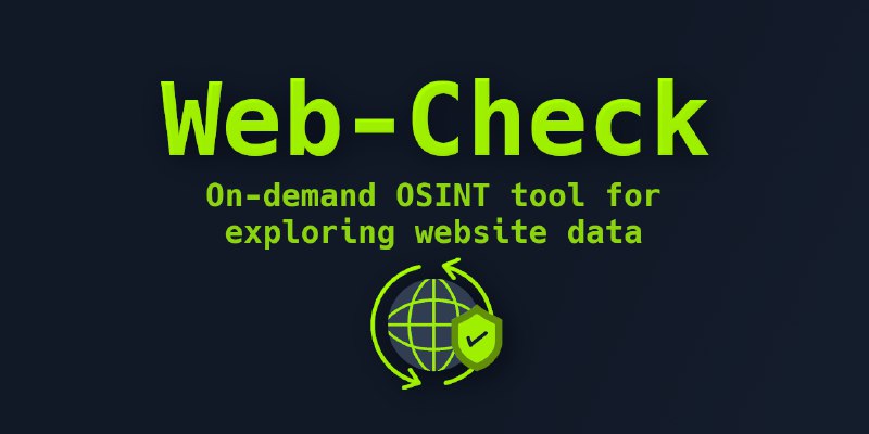 GitHub - Lissy93/web-check: 🕵️‍♂️ All-in-one OSINT tool for analysing any website