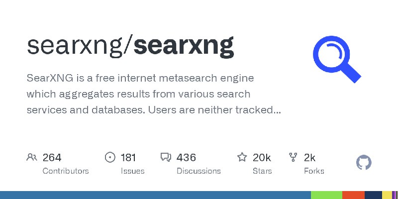 GitHub - searxng/searxng: SearXNG is a free internet metasearch engine which aggregates results from various search services and…