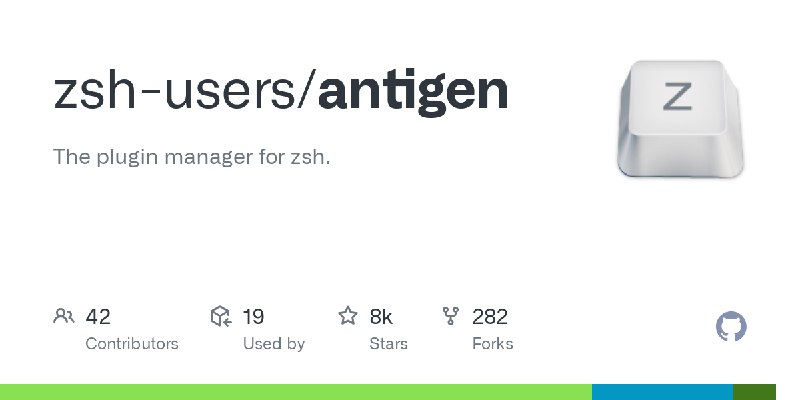 GitHub - zsh-users/antigen: The plugin manager for zsh.