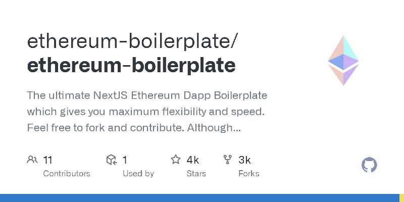 GitHub - ethereum-boilerplate/ethereum-boilerplate: The ultimate NextJS Ethereum Dapp Boilerplate which gives you maximum flexibility…