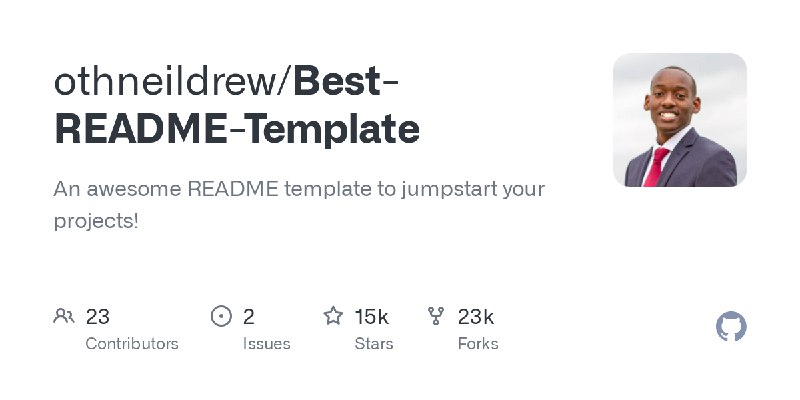 GitHub - othneildrew/Best-README-Template: An awesome README template to jumpstart your projects!