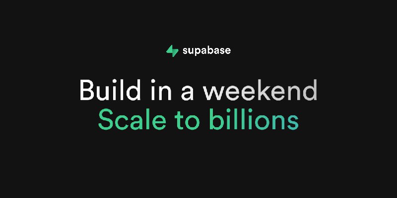 Supabase | The Open Source Firebase Alternative