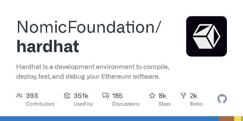 GitHub - NomicFoundation/hardhat: Hardhat is a development environment to compile, deploy, test, and debug your Ethereum software.