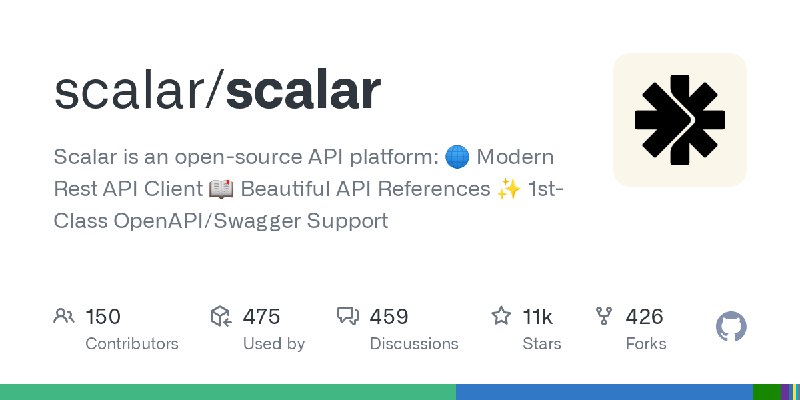 GitHub - scalar/scalar: Scalar is an open-source API platform:　　　　　　　　　　　　　　　　　　　　　　　　　　　　　　　　　　　　　　　🌐 Modern Rest API Client　…
