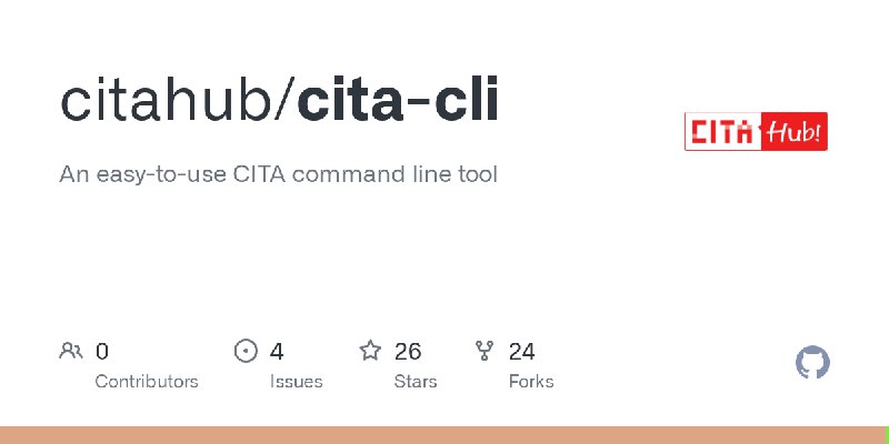 GitHub - citahub/cita-cli: An easy-to-use CITA command line tool