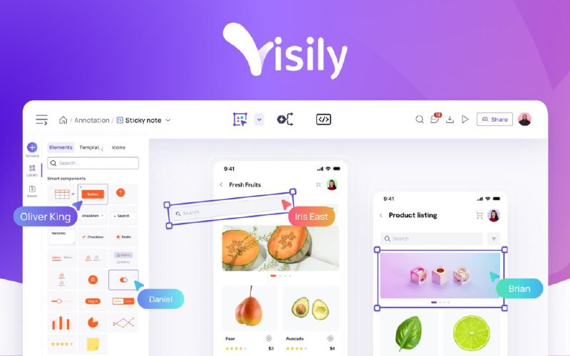 Visily - AI-powered UI design software