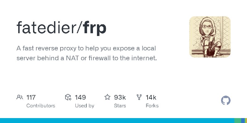 GitHub - fatedier/frp: A fast reverse proxy to help you expose a local server behind a NAT or firewall to the internet.