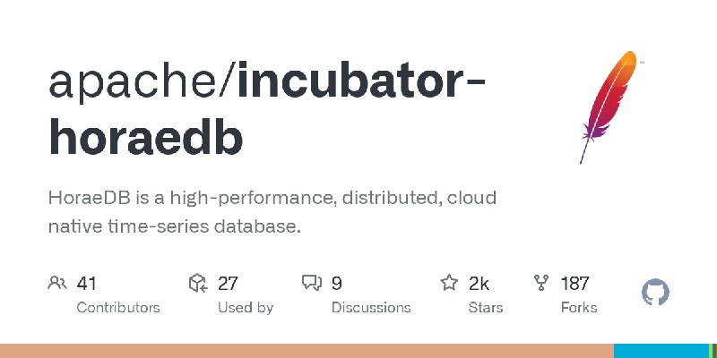 GitHub - apache/incubator-horaedb: HoraeDB is a high-performance, distributed, cloud native time-series database.