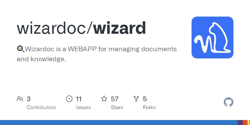 GitHub - wizardoc/wizard: 🍳Wizardoc is a WEBAPP for managing documents and knowledge.