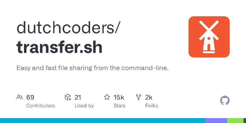 GitHub - dutchcoders/transfer.sh: Easy and fast file sharing from the command-line.