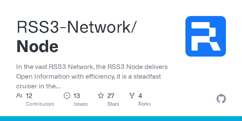 GitHub - RSS3-Network/Node: In the vast RSS3 Network, the RSS3 Node delivers Open Information with efficiency, it is a steadfast…