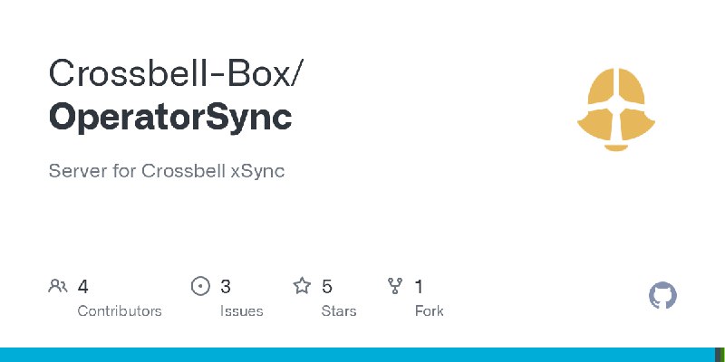 GitHub - Crossbell-Box/OperatorSync: Server for Crossbell xSync