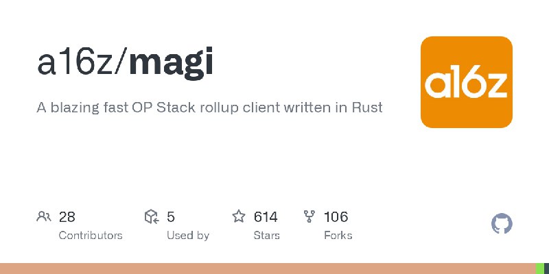 GitHub - a16z/magi: A blazing fast OP Stack rollup client written in Rust