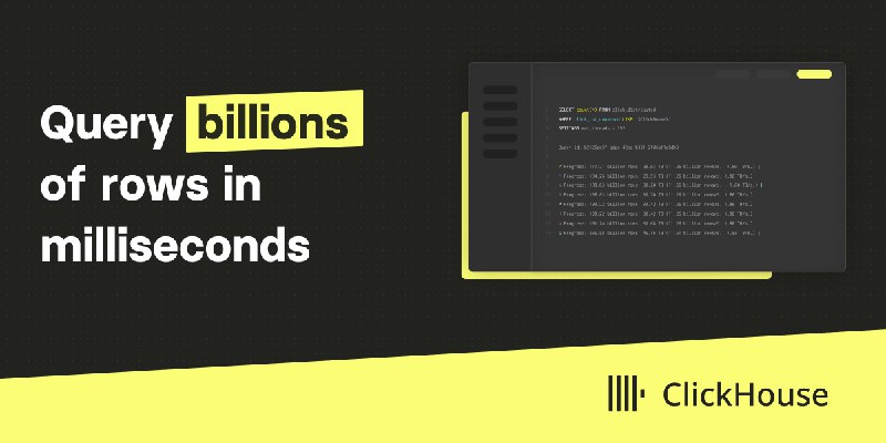 Fast Open-Source OLAP DBMS - ClickHouse