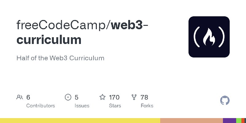 GitHub - freeCodeCamp/web3-curriculum: Half of the Web3 Curriculum