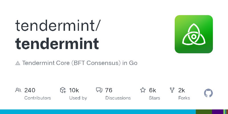 GitHub - tendermint/tendermint: ⟁ Tendermint Core (BFT Consensus) in Go