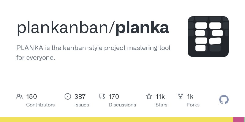 GitHub - plankanban/planka: PLANKA is the kanban-style project mastering tool for everyone.