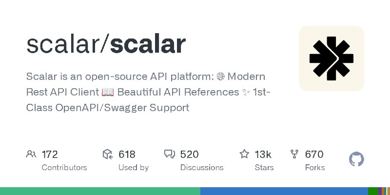 GitHub - scalar/scalar: Scalar is an open-source API platform:                                       🌐 Modern Rest API Client …