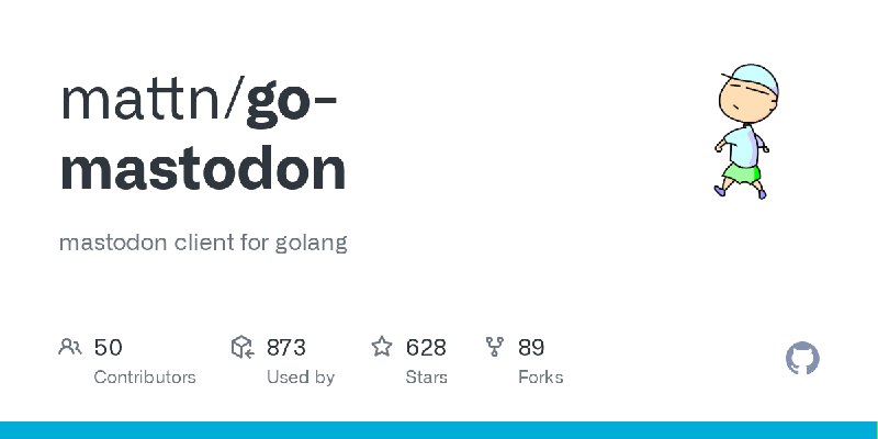 GitHub - mattn/go-mastodon: mastodon client for golang