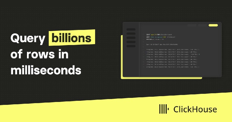 Fast Open-Source OLAP DBMS | ClickHouse