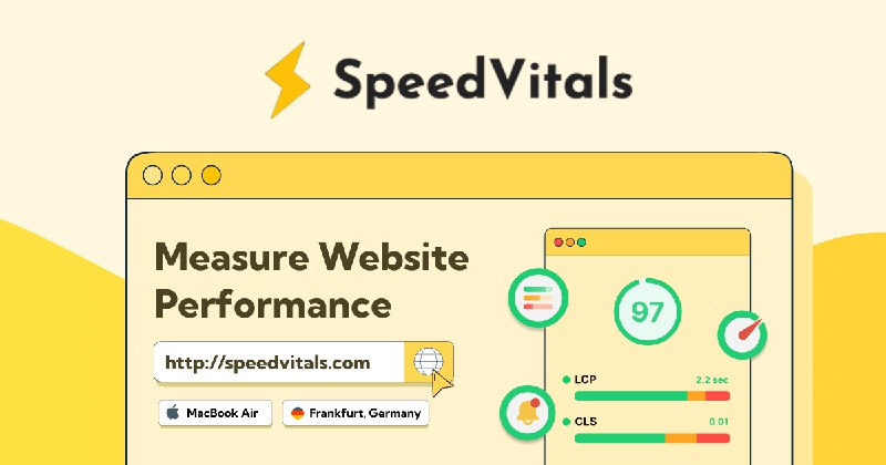 SpeedVitals - Measure Your Website's Performance
