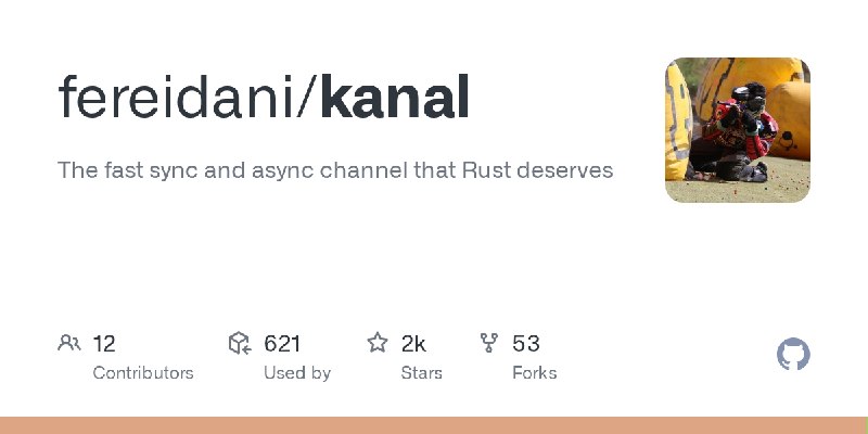 GitHub - fereidani/kanal: The fast sync and async channel that Rust deserves