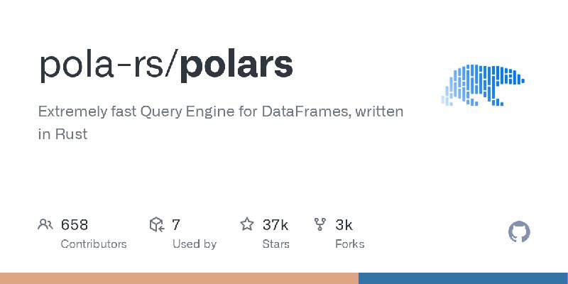 GitHub - pola-rs/polars: Extremely fast Query Engine for DataFrames, written in Rust