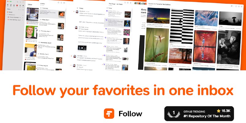 Follow: Follow your favorites in one inbox. | Product Hunt