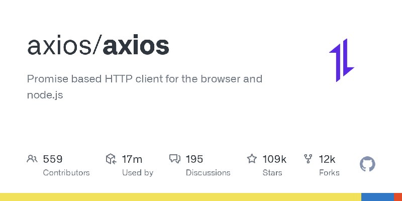 GitHub - axios/axios: Promise based HTTP client for the browser and node.js