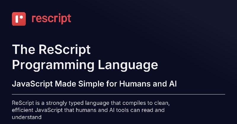 The ReScript Programming Language