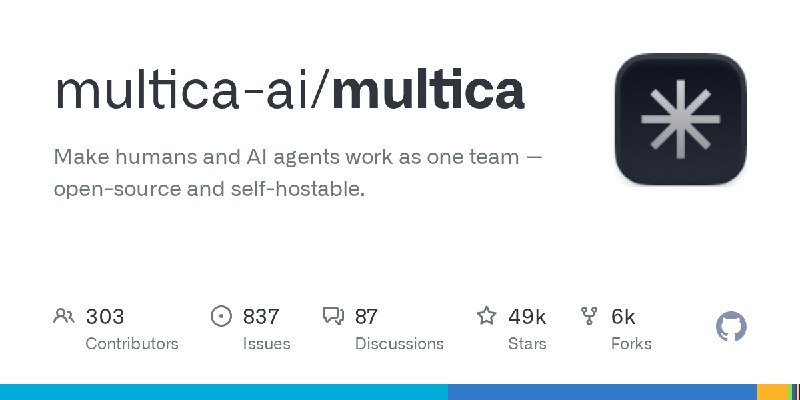 GitHub - multica-ai/multica: Make humans and AI agents work as one team — open-source and self-hostable.