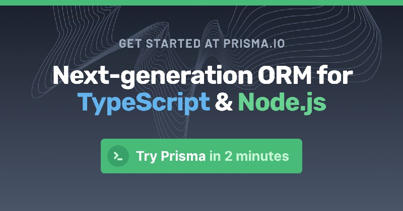 GitHub - prisma/orm: Next-generation ORM for Node.js & TypeScript | PostgreSQL, MySQL, MariaDB, SQL Server, SQLite, MongoDB and…