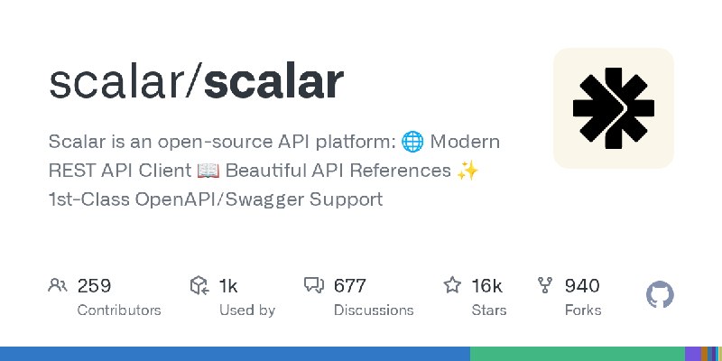 GitHub - scalar/scalar: Scalar is an open-source API platform:　　　　　　　　　　　　　　　　　　　　　　　　　　　　　　　　　　　　　　　🌐 Modern REST API Client　…