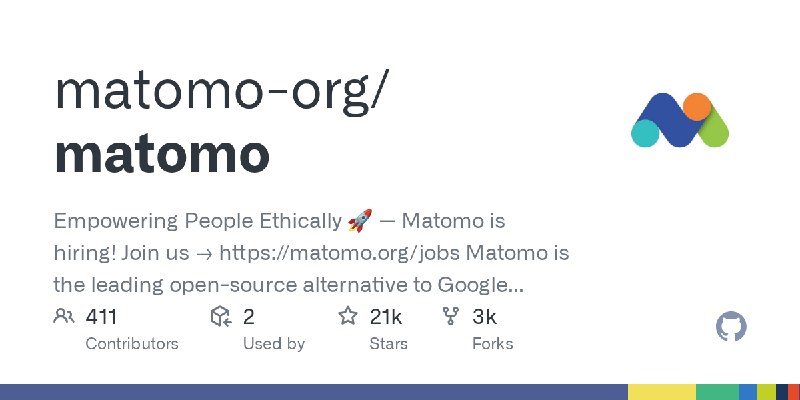 GitHub - matomo-org/matomo: Empowering People Ethically 🚀 — Matomo is hiring! Join us → https://matomo.org/jobs Matomo is the leading…