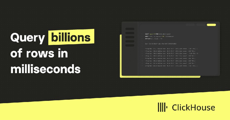 Fast Open-Source OLAP DBMS - ClickHouse