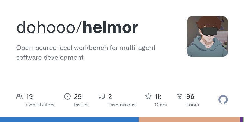 GitHub - dohooo/helmor: Open-source local workbench for multi-agent software development.