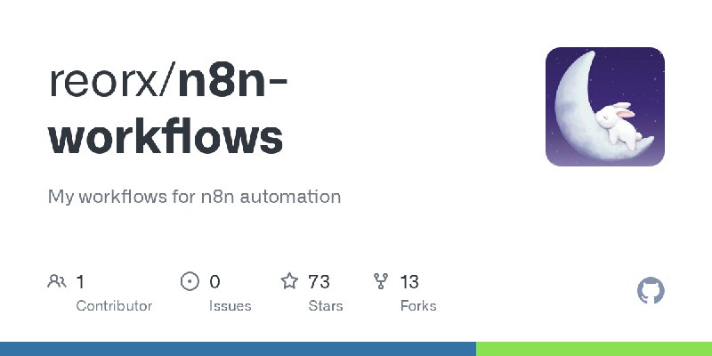 GitHub - reorx/n8n-workflows: My workflows for n8n automation