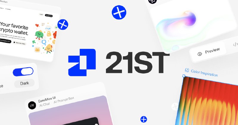 React Components, Templates & Themes — 12,000+ Crafted UI | 21st