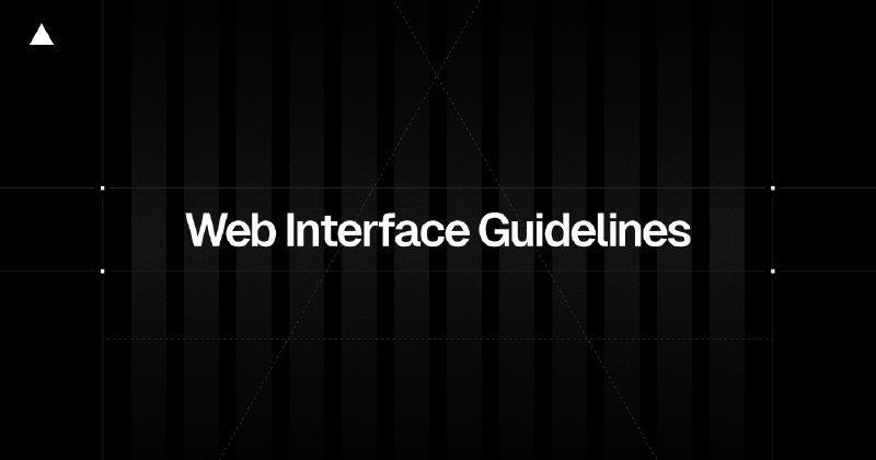 Web Interface Guidelines