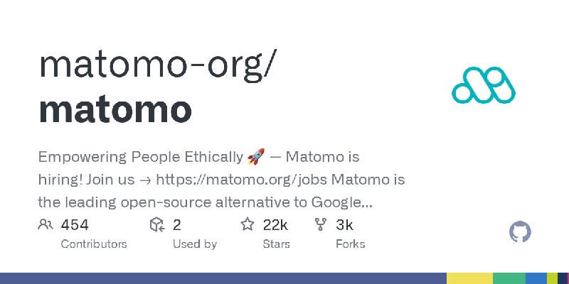 GitHub - matomo-org/matomo: Empowering People Ethically 🚀 — Matomo is hiring! Join us → https://matomo.org/jobs Matomo is the leading…