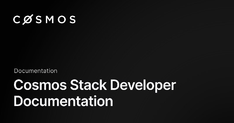 Cosmos Stack Developer Documentation - Cosmos Docs