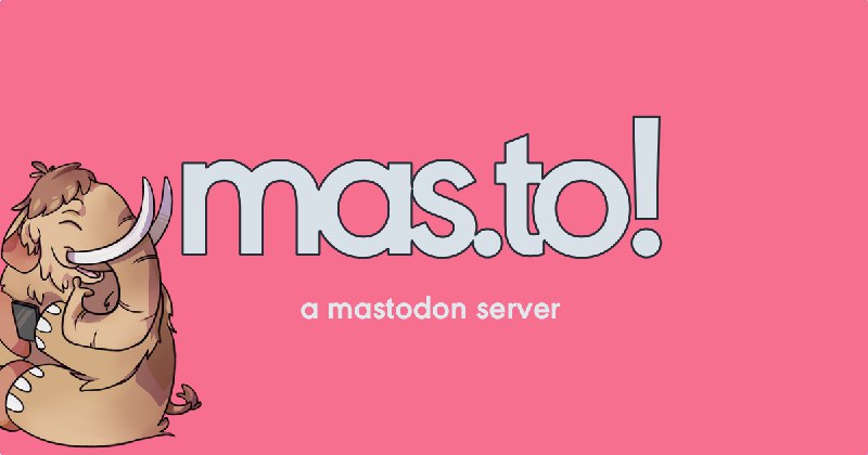 Mastodon hosted on mas.to